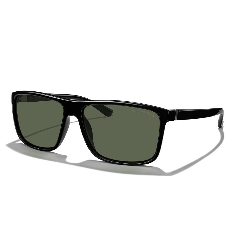 MERRY'S Rectangular Polarized Sports Sunglasses for Men Women Cycling Driving Fishing UV400 Protection S8225 - Image 1